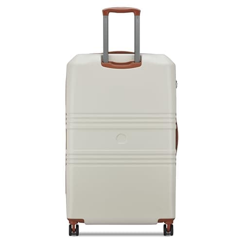 DELSEY PARIS Paulette 81 cms Large Check-in ABS/Polycarbonate Hard Sided 8 Wheels and Expandable Spinner Suitcase/Trolley Bag for Travel with TSA Lock- Angora 4