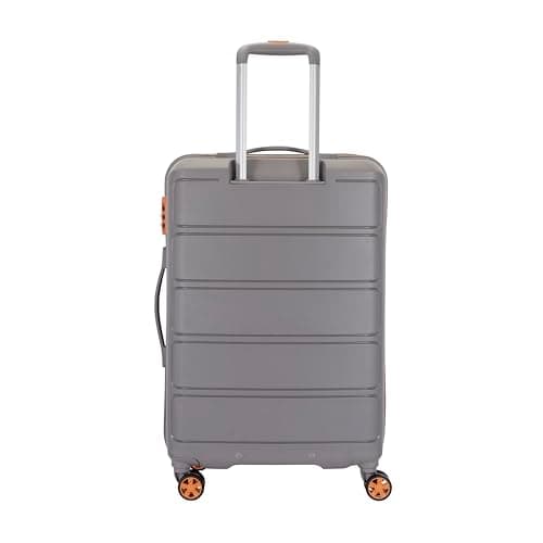 Kamiliant American Tourister Medium Harrier Zing 68 Cms Check-in (PP) Hard Sided 8 Wheels Spinner Luggage/Suitcase/Trolley Bag (Light Grey) (Double Wheel), Medium 4