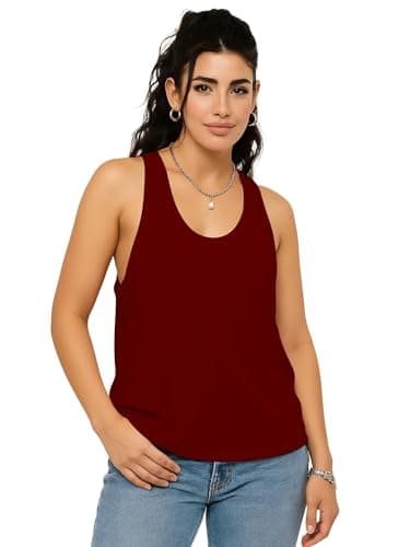 THE BLAZZE Dry-Fit Activewear Tank Top for Women - Quick-Dry Sports & Workout Vest 1005 NB52 Brown L 5