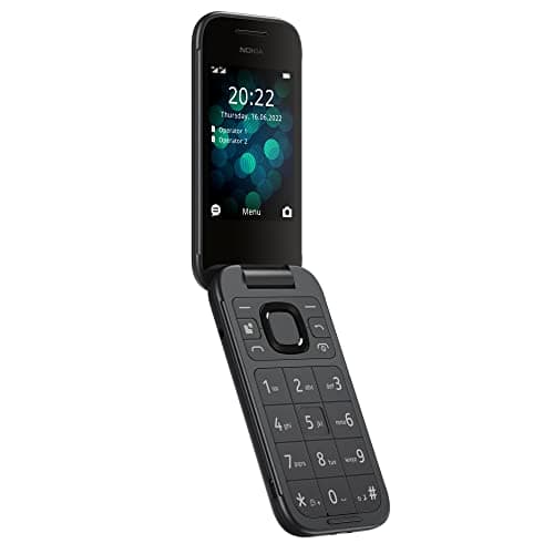 Nokia 2660 Flip 4G Volte keypad Phone with Dual SIM, Dual Screen, inbuilt MP3 Player & Wireless FM Radio | 1 Year Replacement Guarantee | Black