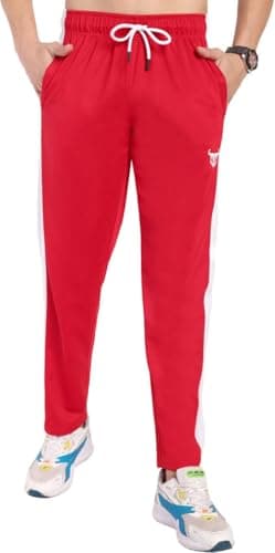 Go Devil Men's Combo of 2 Jogger Pants | Stylish Solid Track Pants | Regular Fit Activewear Lower for Everyday Use (in, Alpha, S, Regular, Standard, Blue and Red) 2