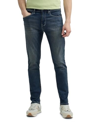 Flying Machine Indigo Solid Slim Fit Men Jeans