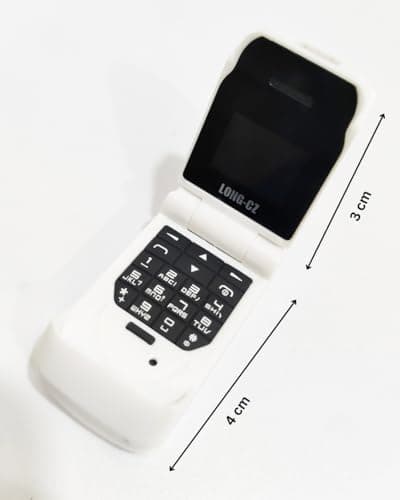 SHIVANSH BLACKZONE MINI FLIP World's Smallest Flip Mobile Phone only 4cm mini Phone with Bluetooth dailer (Colour Depends on Stock) 4