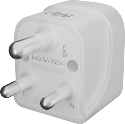 rts Fast Charging (USA, UK, China & More) to India (Type D) Travel Adapter USA to India Converter Plug UK to India Adapter Universal Fast Charging Travel Adapter Plug Canada to India Converter