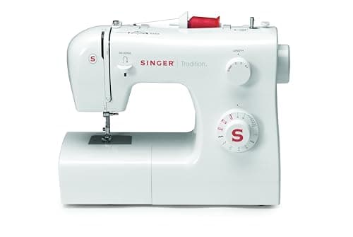 SINGER 2250 Tradition Zig-Zag Sewing Machine, 10 Built-in Stitches, 23 Stitches Functions (White) with 70W Powerful motor & Feed dog with 106 Teeth in 6 Rows-Get Free Online Interactive Class
