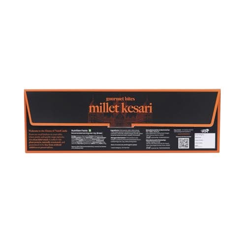 NutriCastle Millet Kesari Gourmet Superfood Bites | Jowar & Orange Snack | Naturally Sweet, No Added Sugar | High Fiber Millet Snack for Work, School & Travel | 48g (4 x 12g) 4