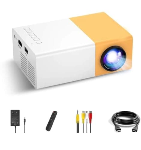 Portable Mini LED Projector with HDMI & USB | Home Theater Multimedia Projector | Full HD Supported
