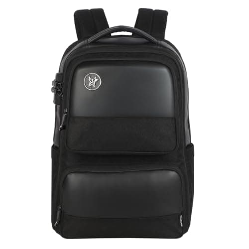 Arctic Fox Atlas Laptop Backpack (Black)| 25 Ltr Capacity|Water Resistant | Multipurpose Backpack |Number Lock|Rain Cover| Trolley sleeve|15.6 Inches Unisex Laptop Bag