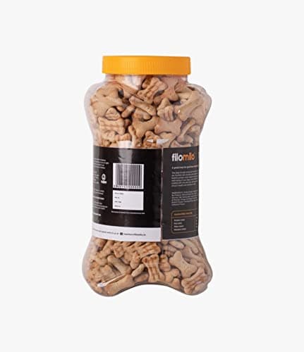 Filomilo Ayurvedic Dog Biscuits with Brahmi & Ashwagandha | Real Chicken Flavour | Boosts Immunity & Brain Health | Made in India | 500 g | for All Breeds 2