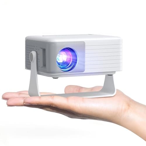 AKIYO Mini Projector, Portable Video Projector O1, USB, Outdoor,White