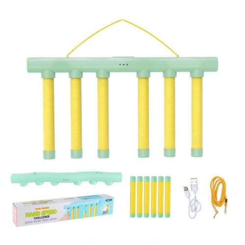 SNAPPSY USB Rechargeable Hanging Hand-Speed Game EVA-Covered Hanging Rod Game Textured for Children, Green, 2016C Hanging Rope