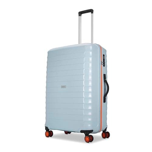 Aristocrat Altitude 8 Wheel Medium Size (Check-In)Hard Case Trolley Bag |Combination Lock |Tough And Durable Polypropylene Luggage |3 Year International Warranty| 68 CM Suitcase for Travel| Surf Spray