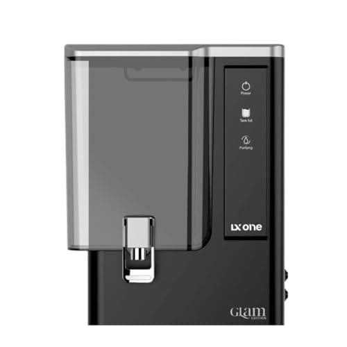 LX One RO Water Purifier with Smart LED Panel | 10 Ltr. Storage | Advanced Multi-Stage Filtration (Charcoal Black Metallic, RO + COPPER + ALKALINE + TDS CONTROLLER)