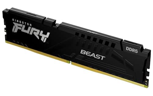 Kingston Fury Beast 8GB 5600MT/s DDR5 CL36 Desktop Memory Single Module | AMD Expo | KF556C36BBE-8