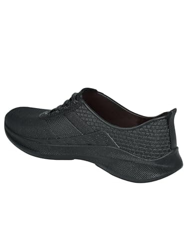 AJANTA Slip-on Black Waterproof Casual Shoes for Men 4