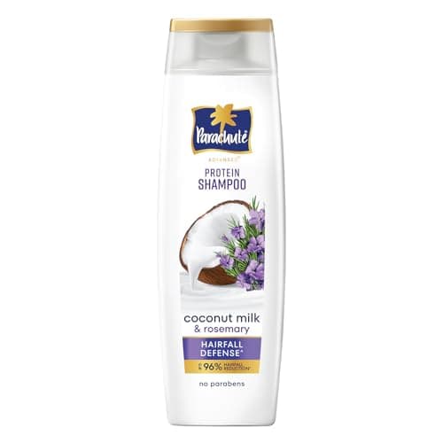 Parachute Advansed Protein Shampoo | with Coconut Milk & Rosemary | For Hairfall Defense | Paraben free | 340 ml