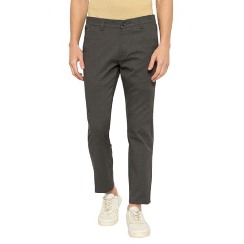 Duke Urban Men Cotton Chinos Trousers (SDT4625_Charcoal_34)
