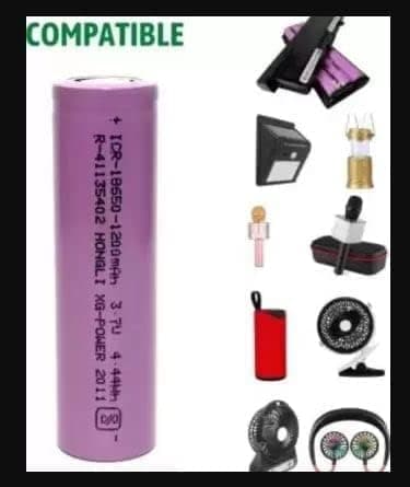 3.7 V 2200 Rechargeable Lithium ion Battery BMS Auto Charging Cut Power Bank Cell use for LED Light Bluetooth Speaker Emergency Light (3.7v 2200mAh Li-ion Battery) Dark Green Colour Pack of 1 5