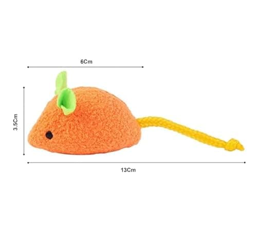 PSK PET MART Engaging and Entertaining Plush Cat and Kitten Playing Toy - Interactive Mouse Toy for Cat Play, Provides Hours of Joyful Playtime for Your Feline Friend (3 Pcs) 5