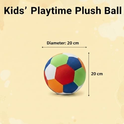 20cm Soft Kids Ball Multicolor Foam Football Indoor Outdoor Play Lightweight Safe for Kids Toddlers Baby Ball Fun Sports 2