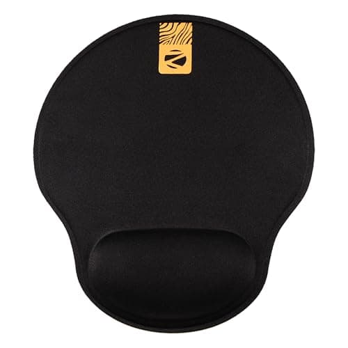ZEBRONICS MSP-X5 Mouse Pad, for Speed and Precision Operation, Ultra-Smooth Fabric Surface + Memory Foam Wrist Rest, Optimised for All Mouse Sensors, Anti Slip Rubber Base, Surface of 211 x 240 mm