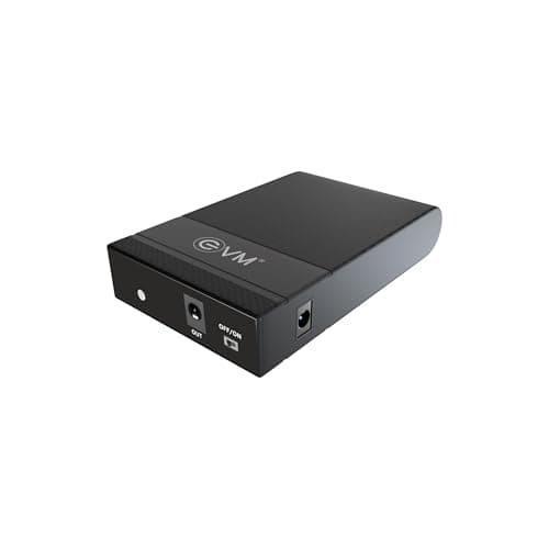 EVM Mini UPS for Router | 12V WiFi Power Backup | 4000mAh Battery | Up to 3 Hours Backup | Zero Lag Switching | Overcharge Protection | for Modem & CCTV (EWRT-001)