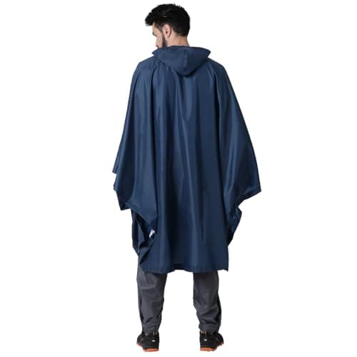 Wildcraft Polyester Navy Hypadry Unisex Rain Poncho (41303) -Large 4