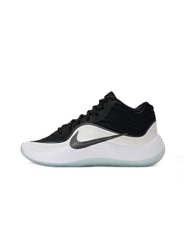 Nike Men Precision 8 MID Black/Black-White-ICE Blue Basketball Shoes 9 UK