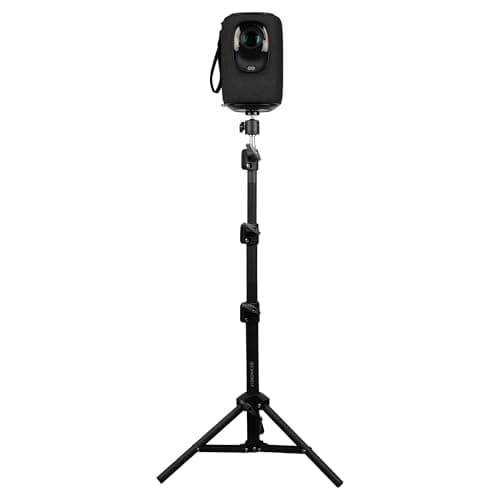 ZEBRONICS PSH01, Projector Tripod Stand, 360° Rotatable, Foldable and Portable Design, Metal Body, 4 Level Height Adjustment, Supports Upto 5kg, Easy to Setup, with 6.35 mm Mounting Screw