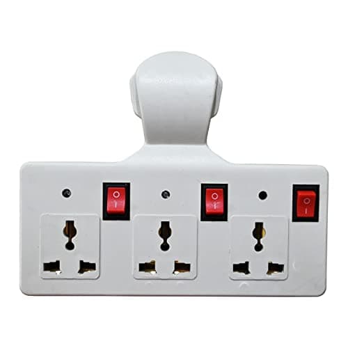 Digiway Multi Plug Point 3+3 Universal Socket Adaptor with Led Indicator & Individual Switches (Cordless) 2