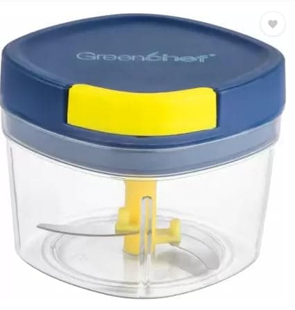 Greenchef Mini Pro Vegetable Chopper 650 ML Capacity with Stainles Steel Two Blades