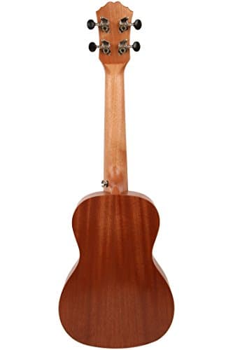 Juarez JRZ23UK/NA 23" Concert Size Ukulele Kit, AQUILA Strings, Sapele Body, Rosewood Fingerboard, Matte Finish, with Bag and Picks, Natural Brown 2