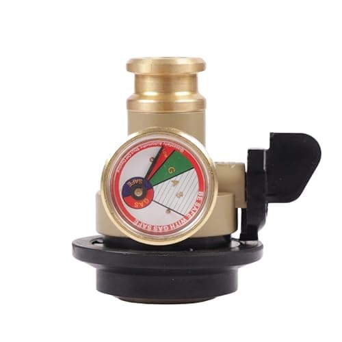 Gas Safe India Gas Safety Device with Free Installation | ISO Certified 3-in-1 LPG Cylinder Protection | Auto Shut-Off, Gas Level Indicator | Universal Fit | 3 Year Warranty