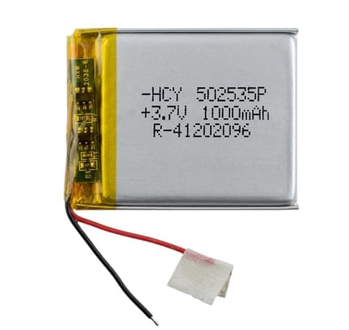 3.7v 1000mAh (Lithium Polymer) Lipo Rechargeable Battery Model 402535P for RC Toys, Bluetooth, DIY, MP3, DVD Player | LiPo Battery | Lithium Polymer Battery