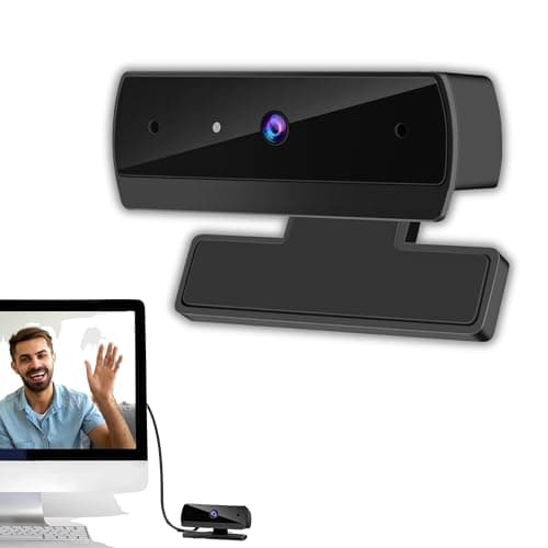 Drumstone Original 2026 Latest Model Full HD 1080P USB Webcam for PC – Built-in Stereo Mic, Crystal Clear Video – Perfect for Online Meetings, Streaming, Office Use with Extended Warranty
