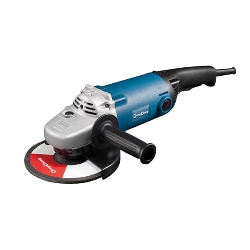 DongCheng Angle Grinder 7" | 2200W | 180mm Wheel Diameter | 8300 RPM | Best For Industrial Heavy Usage | 1 x Pair Of Carbon Brush | 1 x Auxiliary Handle | 1 x Wrench | 1 x Wheel Guard | DSM180A |