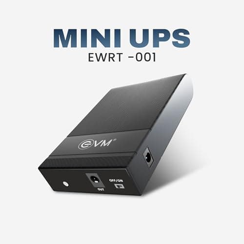 EVM Mini UPS for Router | 12V WiFi Power Backup | 4000mAh Battery | Up to 3 Hours Backup | Zero Lag Switching | Overcharge Protection | for Modem & CCTV (EWRT-001) 2