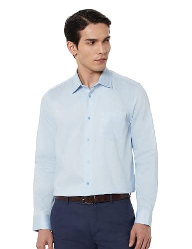 Blackberrys Men India Slim Fit Formal Shirt Light Blue