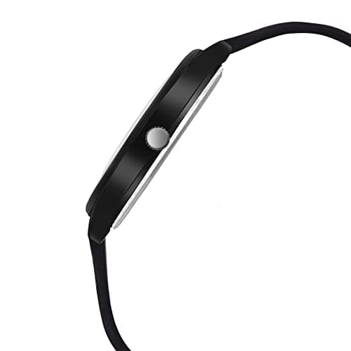 LOUIS DEVIN Black Silicone Strap Analog Wrist Watch for Men (Black Dial) | LD-BK054-BLACK 3