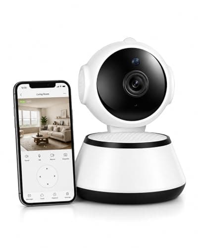 Guard Well 4MP Indoor WiFi Security Camera | 1080p HD | Smart CCTV Camera with 360° Pan Tilt Rotation | Color Night Vision | Motion Detection | Two-Way Audio with Mobile App V380 Pro (Robot Camera)