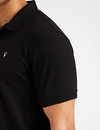 Allen Solly Men Jet Black Regular Fit Polo(AMKP317G04249_Jet Black_L) 5