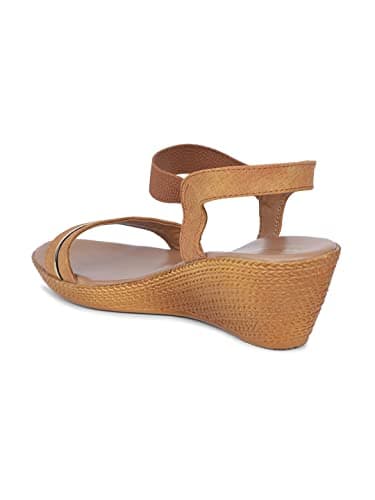 Bata LILLE Women's Wedge Heel Sandal - OLIVE 6 UK (6617015) 4