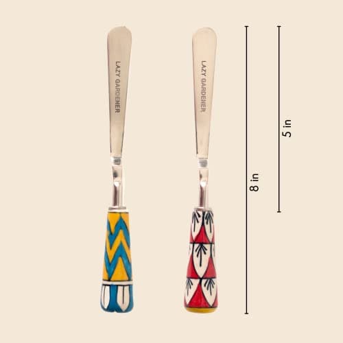 Lazy Gardener Stainless Steel Khurpi for Gardening | Khurpi & Hand Tool for Soil Tilling | Rust-Free Soil Tilling Tool for Small Pots | Red & Yellow 4