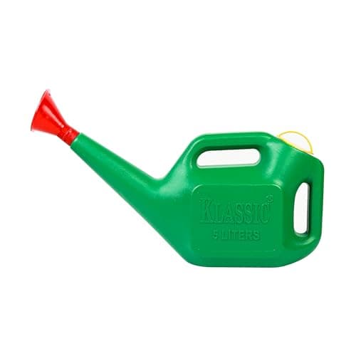 Klassic Watering Can (5L) | Plastic Green Water Can with Sprayer for Plants/Garden | Indoor Outdoor Watering Shower Can | Sprinkler for Plants | Watering Hand Bottles for Garden | Water Spray Can