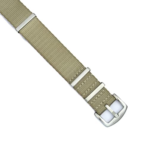WAMD Seat Belt NATO Nylon Fabric Watch Straps/Bands - Choice of Colour & Width (Khaki, 20 mm) 4