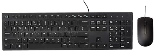 Dell USB Wired Keyboard and Mouse Set (Black) KB216+MS116 2