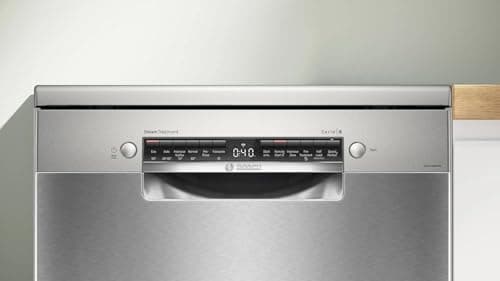 Bosch 15 Place Setting (Fits up to 80 utensils) Free Standing Dishwasher for Indian Utensils | Intensive Kadhai Program for Pressure Cooker, Home Connect (SMS6HMI01I, Silver Inox, Inbuilt Heater) 3