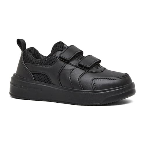 Campus Kids CS-26106V All Black School Shoes - 12UK/India 1 Pair