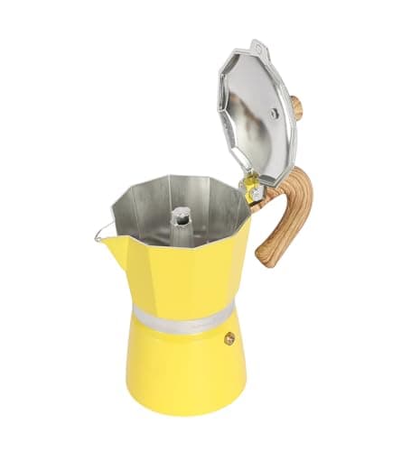 NATURALLYOURS ALUMINIUMWARES - MOKA POT COFFEE MAKER 300 ML (YELLOW) 4