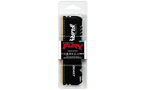 Kingston Fury Beast RGB 16GB 3200MHz DDR4 CL16 Desktop Memory Single Stick KF432C16BBA/16 5